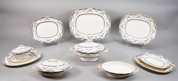 12 Minton Ripon Porcelain Serving Pieces