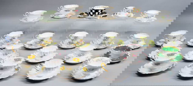 43 Pieces Shelley & Foley Bone China
