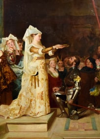 Attributed to Windus Oil on Canvas After Calderon