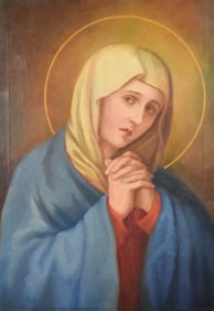 Oil on Canvas Virgin Mary