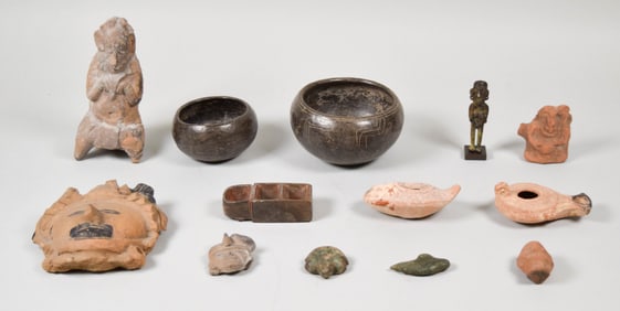 Lot of Pre-Columbian & Other Artifacts & Pottery