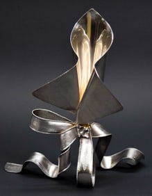 Victor Carranza for Tiffany Sterling Bow Vase