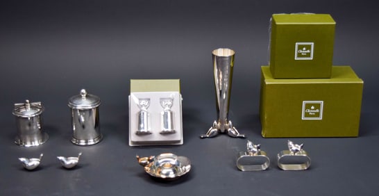 10 Piece Tableware Christofle Piccolo & Puiforcat