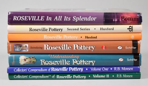 7 Books on Roseville Pottery