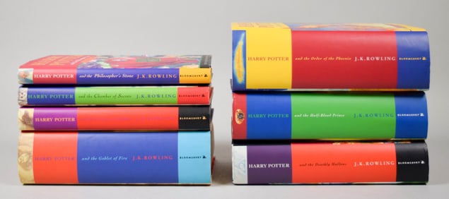 7 Harry Potter Books UK Versions First & Early Eds