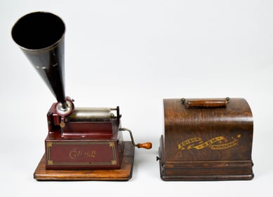 Edison Gem Cylinder Phonograph Model D Maroon