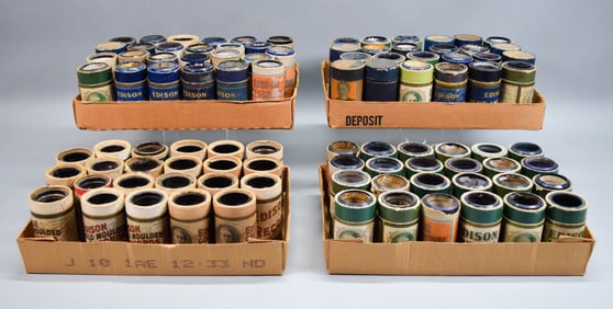 95 Phonograph Cylinders Mostly Edison