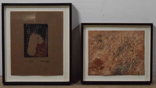 2 Piece Modern Art Lot Malich, Nicolayevsy