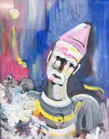 Walter Philipp Gouache Clown