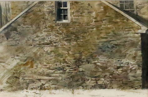 Paul Rickert Watercolor Summer Kitchen: Paul Rickert (American, 1947-). Watercolor, Summer Kitchen. Signed lower right and with Far Gallery, New York label with info on verso. 11 1/4" x 17 1/2" (with frame 19 1/4" x 25 1/2"). Provenance:
