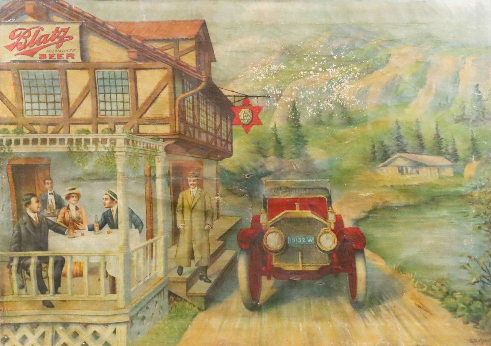 Rudolph Bohunek Blatz Beer Advertising Lithograph (1 of 10)