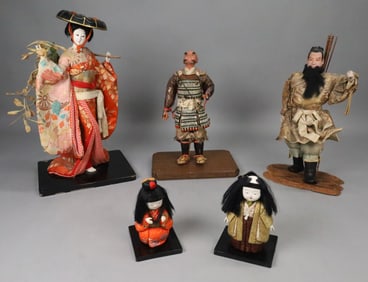 5 Japanese Dolls