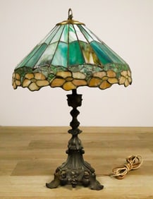 Tiffany Style Leaded Glass Lamp
