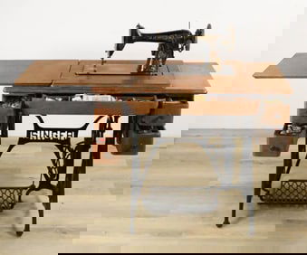 Antique Singer Sewing Machine Table