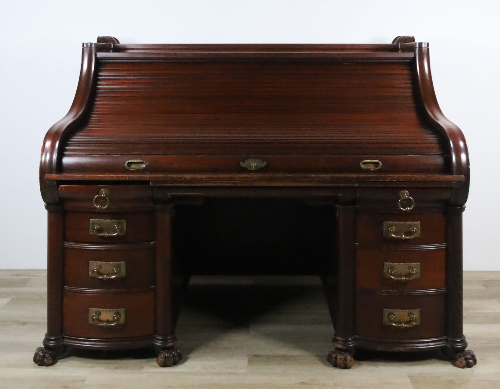 Renaissance Revival Roll Top Desk (1 of 20)