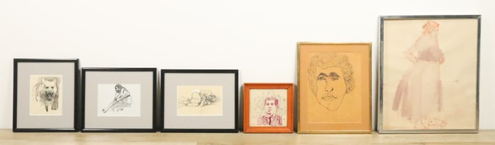 6 Piece Art Lot Ronald Travisano