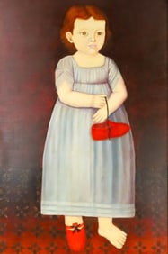 Frances Travisano Oil on Canvas After Brewster