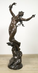 Felix Maurice Charpentier Bronze Le Depart