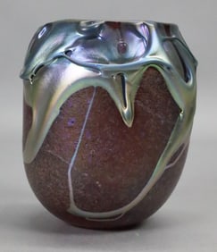 Charles Lotton Art Glass Vase