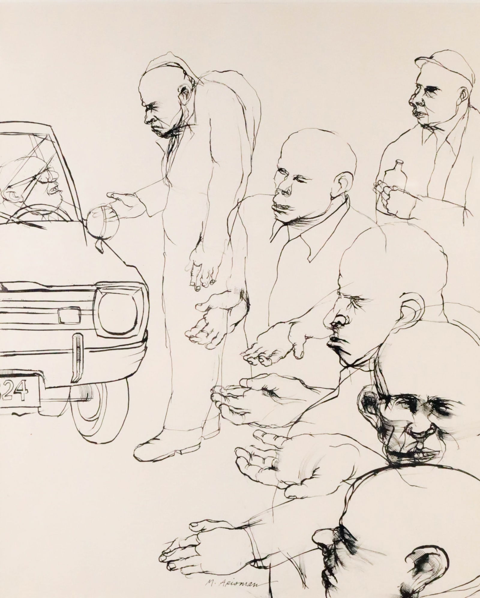 Marshall Arisman Pen & Ink Drawing Hand Out (1 of 9)