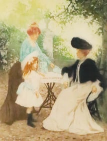 Manuel Robbe Etching & Aquatint Le Tasse de The