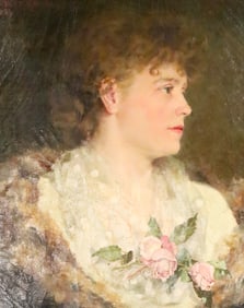 Helen Howard Hatton Oil on Canvas Portrait