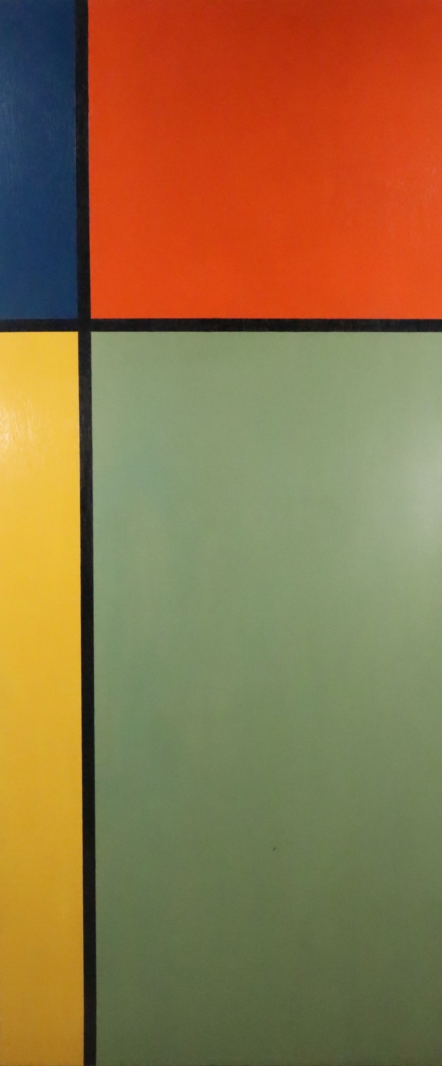 Mondrian Style Oil on Wood Panel Geometric (1 of 12)