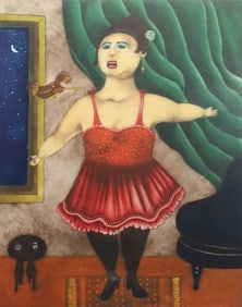 Guadalupe Sierra Etching & Aquatint La Gran Diva