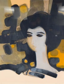 Andre Minaux Lithograph Portrait