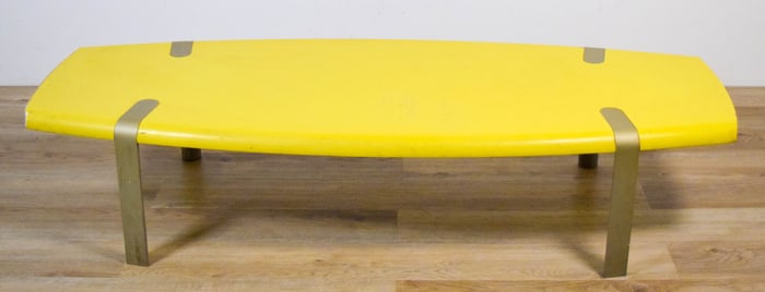 Mid-Century Modern Surfboard Coffee Table AR