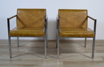 Pair of Mid-Century Style Kessler Armchairs