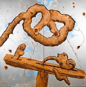 Michael Zansky Mixed Media Sculpture