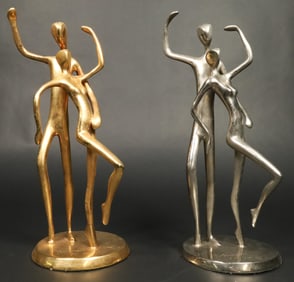 2 Jose Almanzor Bronzes Dancers