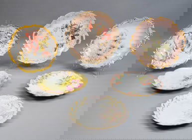 6 Porcelain Plates Limoges & Leonard