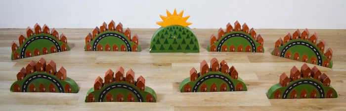 Beverly Magennis Pottery Sculpture Flag Day 1976