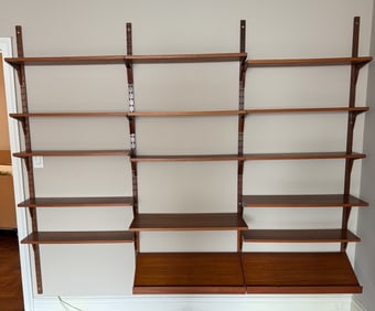 Danish Mid Century Modern Wall Unit
