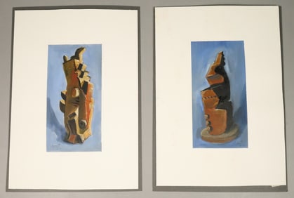 2 Jazzamoart Gouaches on Paper