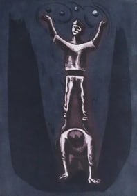 Jose Chavez Morado Etching Juggler