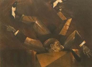 Mario Martin del Campo Etching Figure