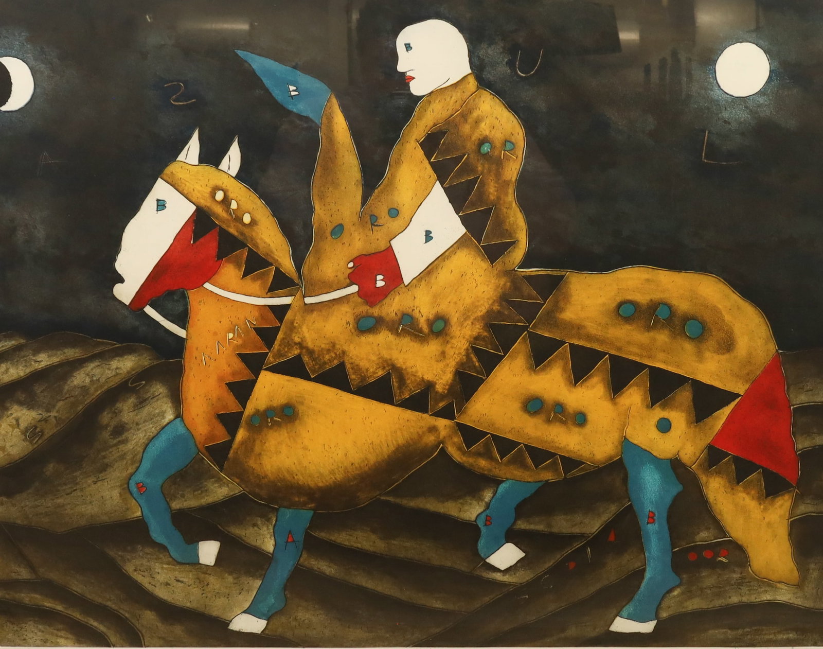 Javier Arevalo Etching & Aquatint El Caballito (1 of 7)