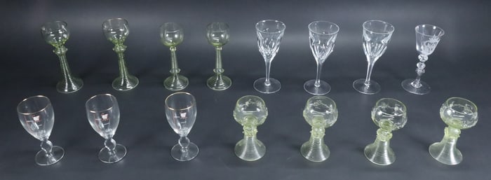 15 Pieces Stemware Including Moser
