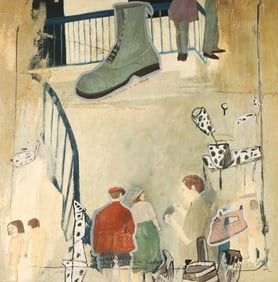 Igor Galvez Oil on Canvas Los Que No Hablan