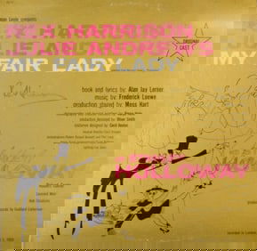 Julie Andrews & Rex Harrison Autographed Record