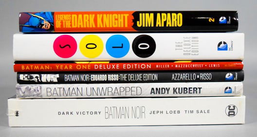 6 Batman DC Comics Hardcover Books Solo, Noir