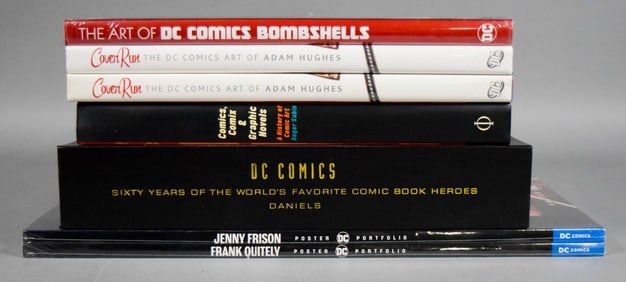 7 Comics Art Books, 60 Years DC Set Signed