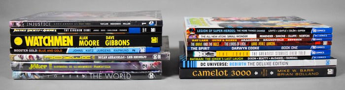 16 DC Comics Books Watchmen, Joker, Booster Gold