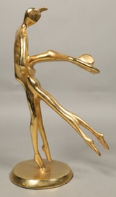 Jose Almanzor Gilt Bronze Dancers