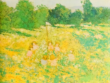 Warik Wheatley Print on Canvas Maypole