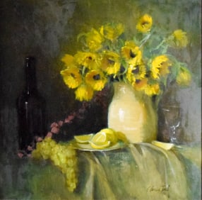 Catherine Hanson Taub Oil on Board Stil Life