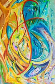 Oksana Cherkas Oil on Canvas Melody